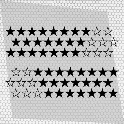 Kit 60 Pcs Sticker Stars on your car or any vehicle | Stickers for Auto Theme Stars 60 pieces Car Van Offroad Vehicle Adhesive graphic decal