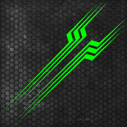 Set 2 Pcs Thin Stripes Graphics Decal Both Sides | Vehicle Vinyl Stripes RV Car Truck Camper Van Boat Trailer Side Accent Sticker Stripes