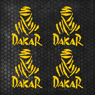 4 Pcs Dakar Sticker Sponsor Vinyl Decal Badge