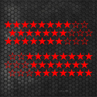 Kit 60 Pcs Sticker Stars on your car or any vehicle