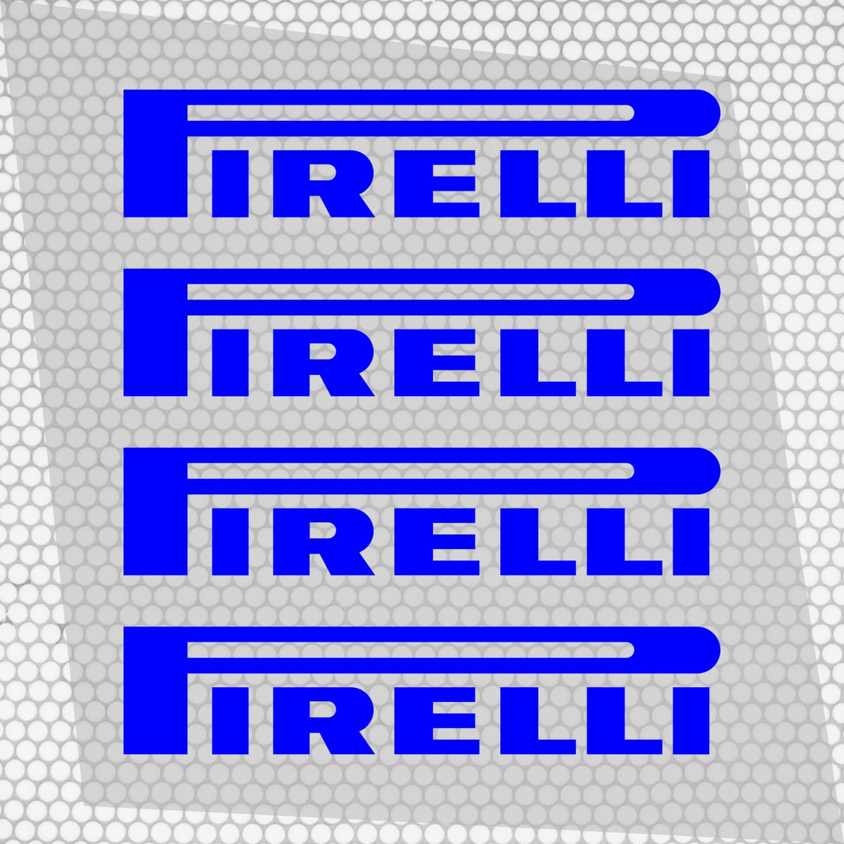 Set 4 Pirelli Tyre Sponsor Vinyl Racing Motorsport Emblem Sticker