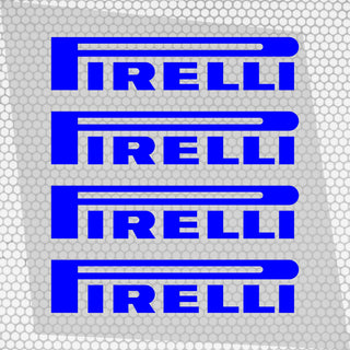Set 4 Pirelli Tyre Sponsor Vinyl Racing Motorsport Emblem Sticker