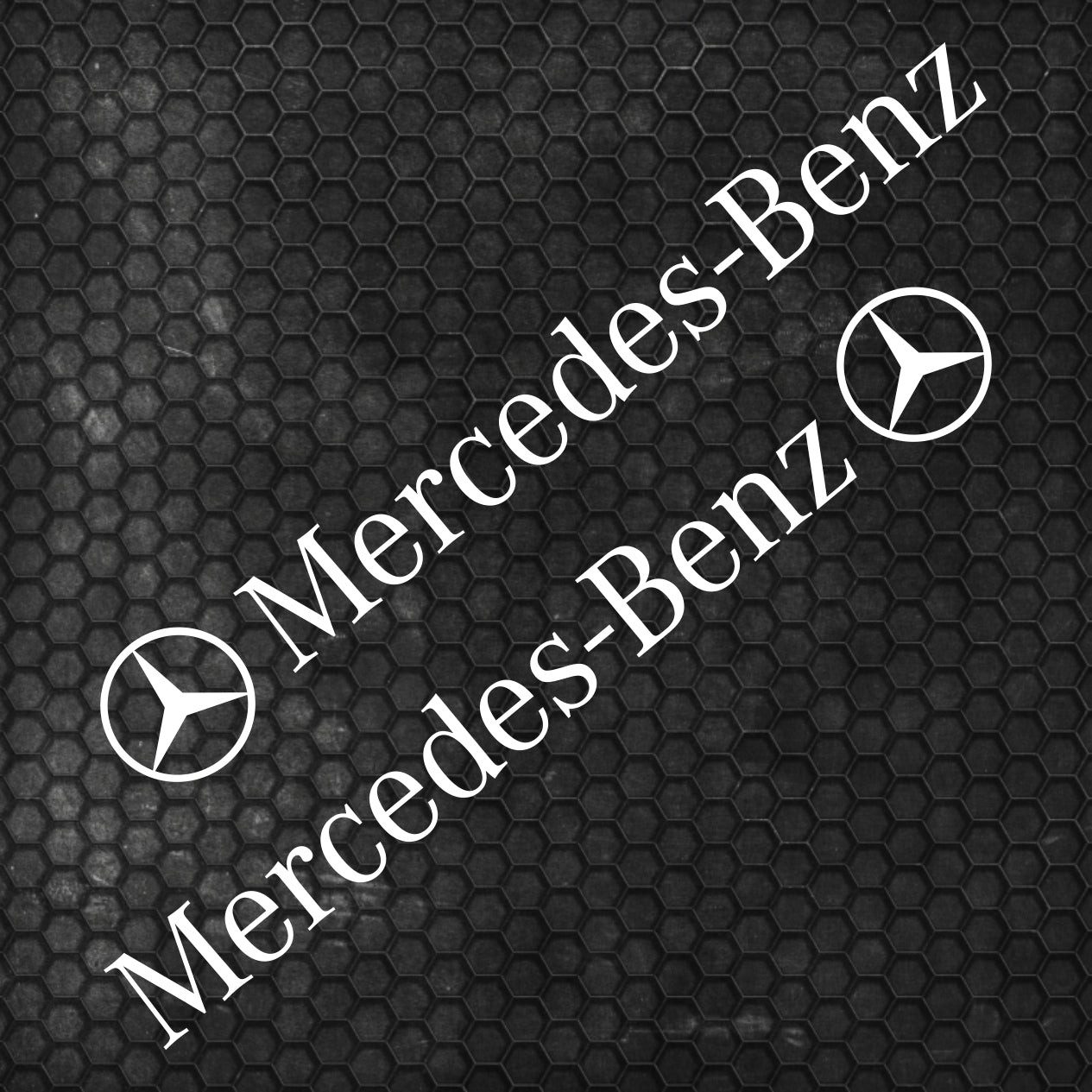 Set Mercedes Logo Decal Sticker Sport Racing Stripes Emblem | Mercedes Cut Emblem Graphic Vehicle Sticker, Vinyl Car Decal Both Sides