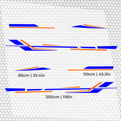 Set Caravan Sticker Stripes Uranus Graphics Caravan Kit | Camper Van or Caravan Car Decoration Decals Kit | Motorhome Adhesive Decor Vinyl