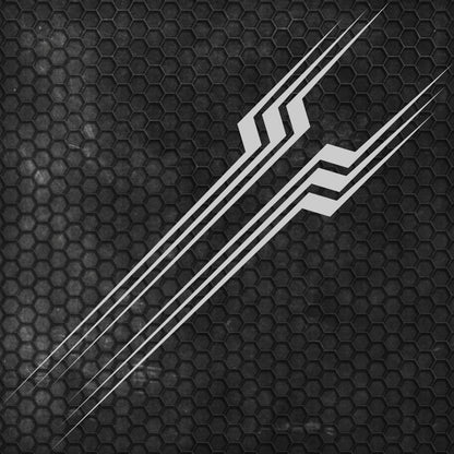 Set 2 Pcs Thin Stripes Graphics Decal Both Sides | Vehicle Vinyl Stripes RV Car Truck Camper Van Boat Trailer Side Accent Sticker Stripes