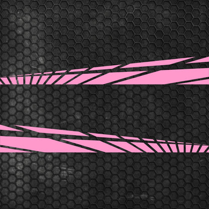 Set 2 Pcs Car Racing Stripes Sport | Motorsport both sides Stripes Graphics Decals | Universal Stripes Decal Kit | Racing Vehicle Stickers