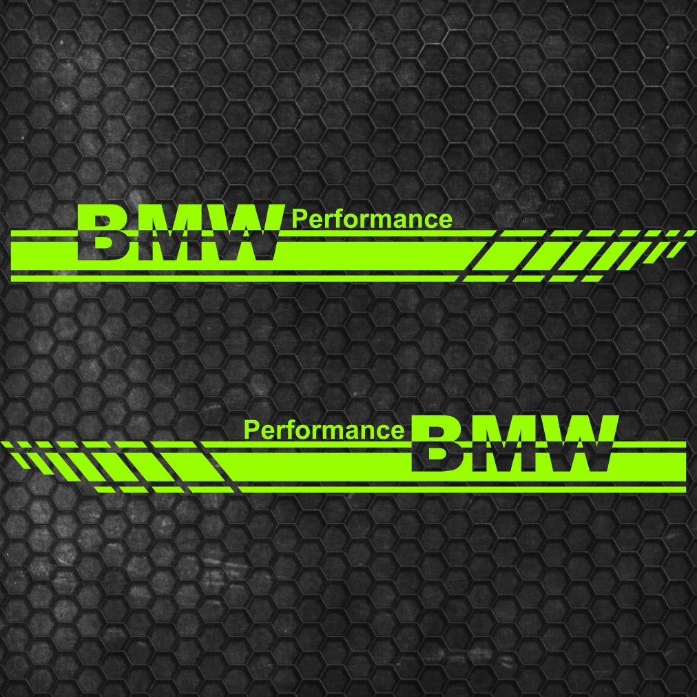 Set 2 Pcs Performance Car Stripes. Both Sides Top Stripes Decal Graphics Car, SUV, Truck Sport Decor Decals | Motorsport Stripes Graphics