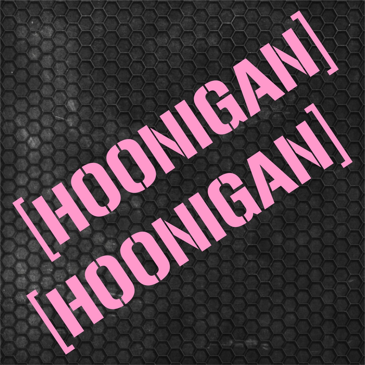 Set 2 Pcs HQ Hoonigan Emblem Graphic Decals | Motorsport Drifting, burnouts, doughnuts Decor | Sport Race Decals Events Vinyl Adhesives wrap