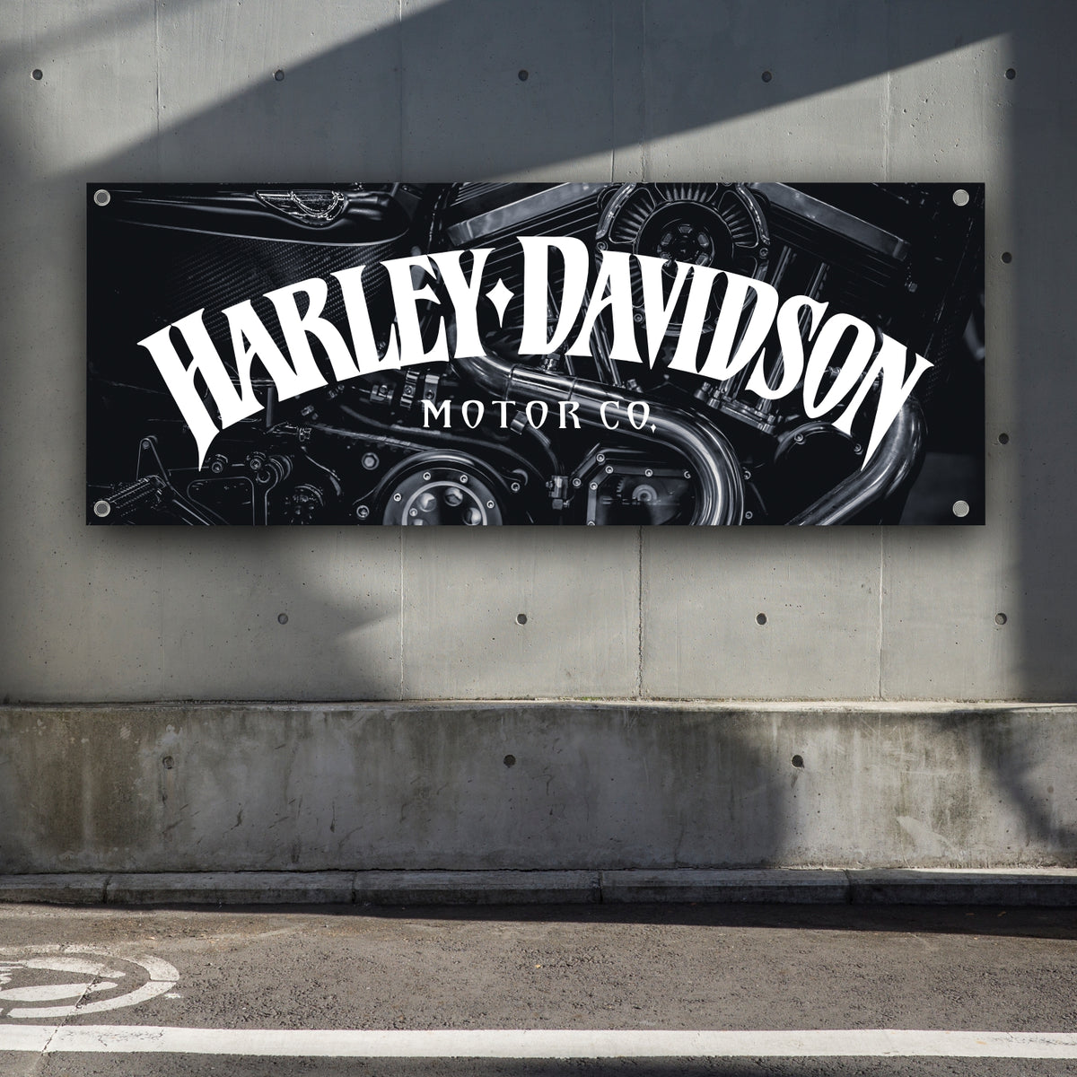 3 Styles Harley Davidson Motorbike Brand Banner Pvc