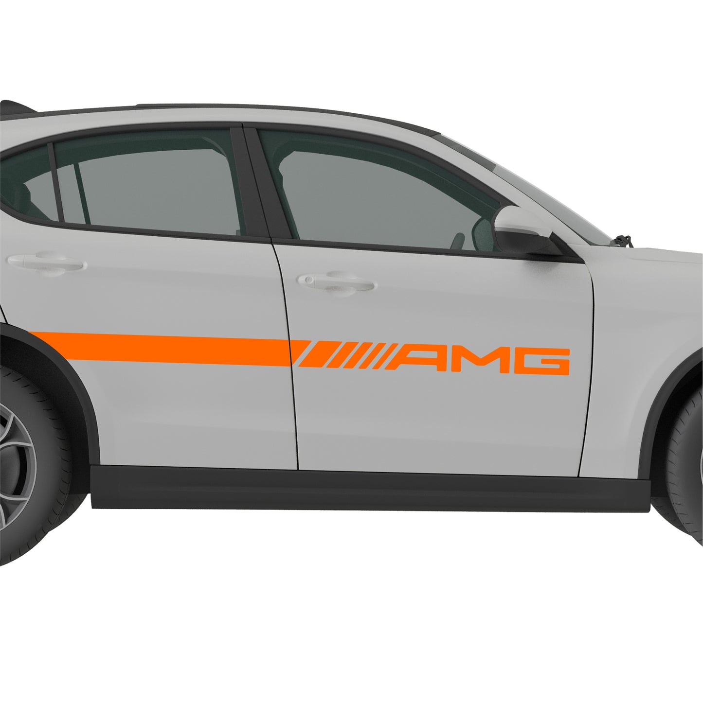 Set 2 Pcs Mercedes AMG Car Stripes. Both Sides Top Stripes Decal Graphics Car, SUV, Truck Sport Decor Decals | Motorsport Stripes Graphics