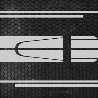 Set 4 Pcs Hood Tailgate Stripe Graphics Mini Cooper and Both sides Stripes | Car Hood and Sides Stripes Graphics Sticker Universal Vehicle