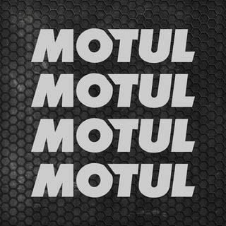 Set 4 Pcs Motul Oil Sponsor Emblem Graphic Stickers