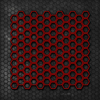 Set 120 Pcs Hexagonal Grid Car Sticker Decal For Honeycomb Style