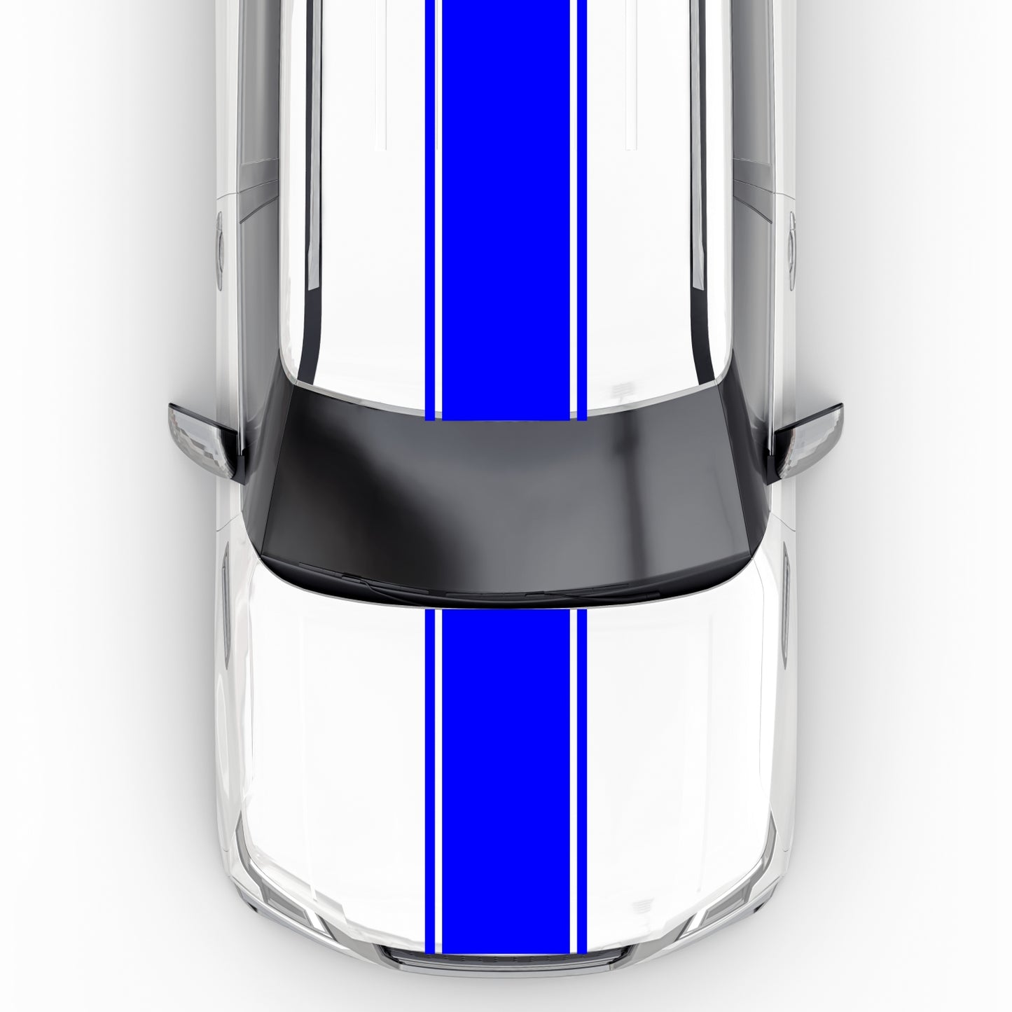 Set Car Van Hood Racing Stripe Sticker, Bonnet Bumper Vinyl Decal for Universal Van Roof Boot adhesives, Racing Stripes Camper decals wrap