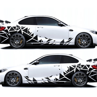 Kit 84 Pcs Triangles Camouflage Sticker Decal Graphics Both Sides | Universal Fit Body Racing Camo Car Van Offroad Vehicle Adhesive vinyl