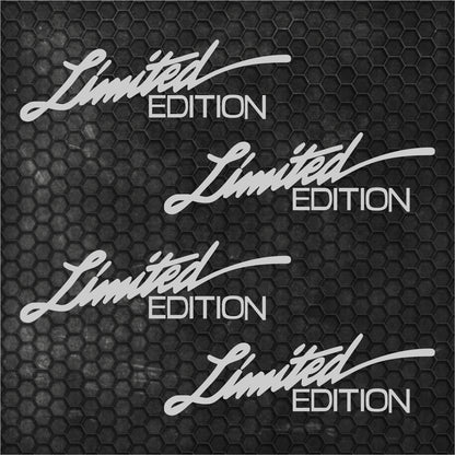 Set 4 Pcs Sport Limited Edition HQ Graphics Cut Stickers vinyl Decals | Limited Edition Car Auto Sticker Motorsport Decal No Background wrap
