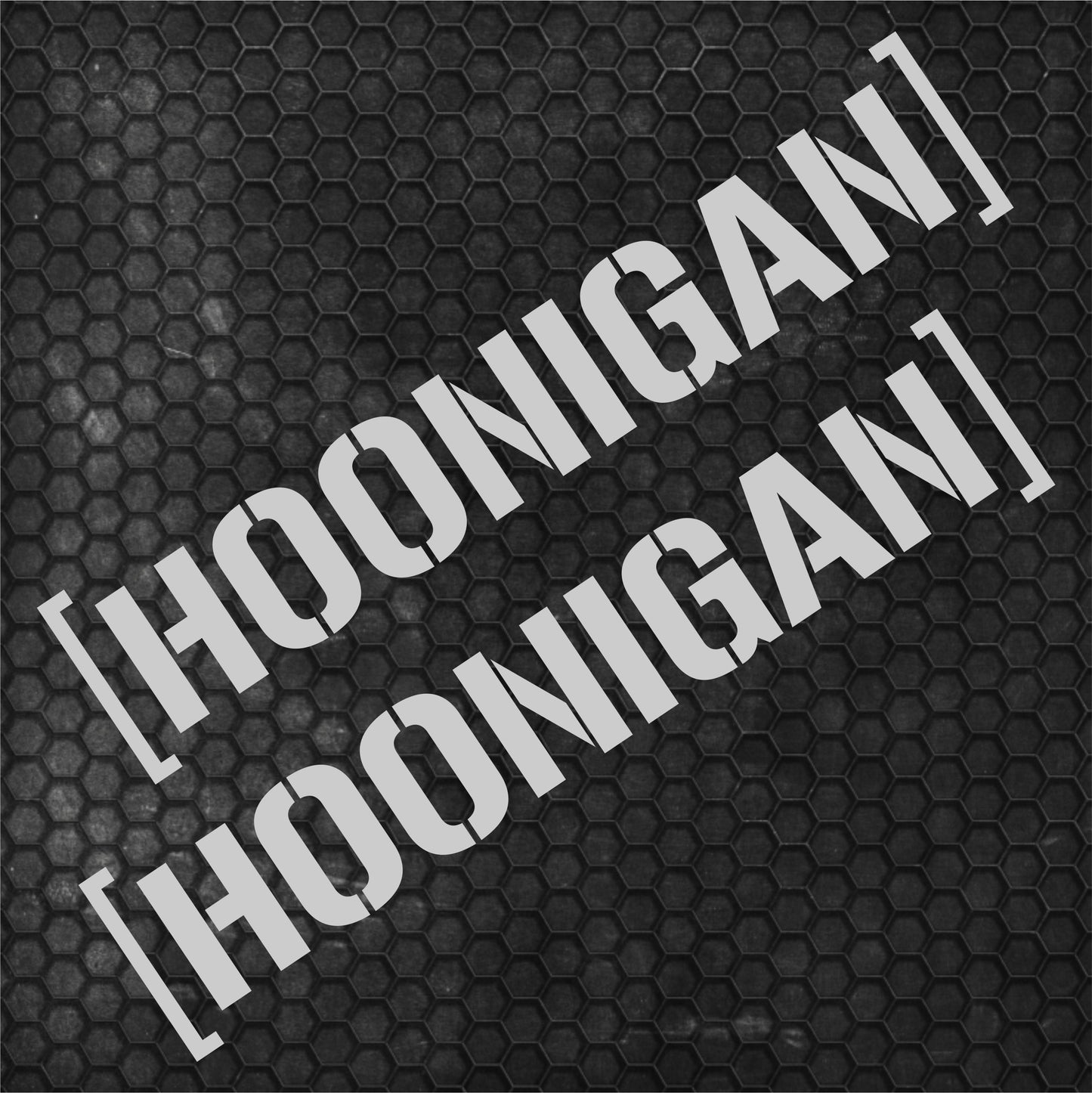 Set 2 Pcs HQ Hoonigan Emblem Graphic Decals | Motorsport Drifting, burnouts, doughnuts Decor | Sport Race Decals Events Vinyl Adhesives wrap