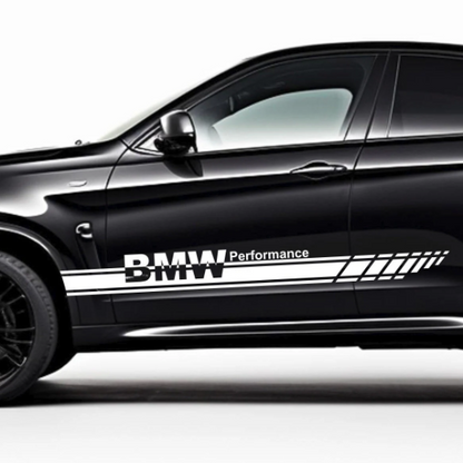 Set 2 Pcs Performance Car Stripes. Both Sides Top Stripes Decal Graphics Car, SUV, Truck Sport Decor Decals | Motorsport Stripes Graphics