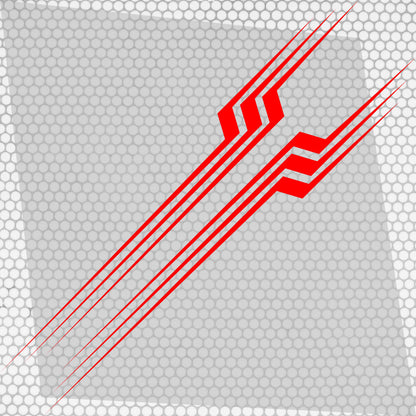 Set 2 Pcs Thin Stripes Graphics Decal Both Sides | Vehicle Vinyl Stripes RV Car Truck Camper Van Boat Trailer Side Accent Sticker Stripes