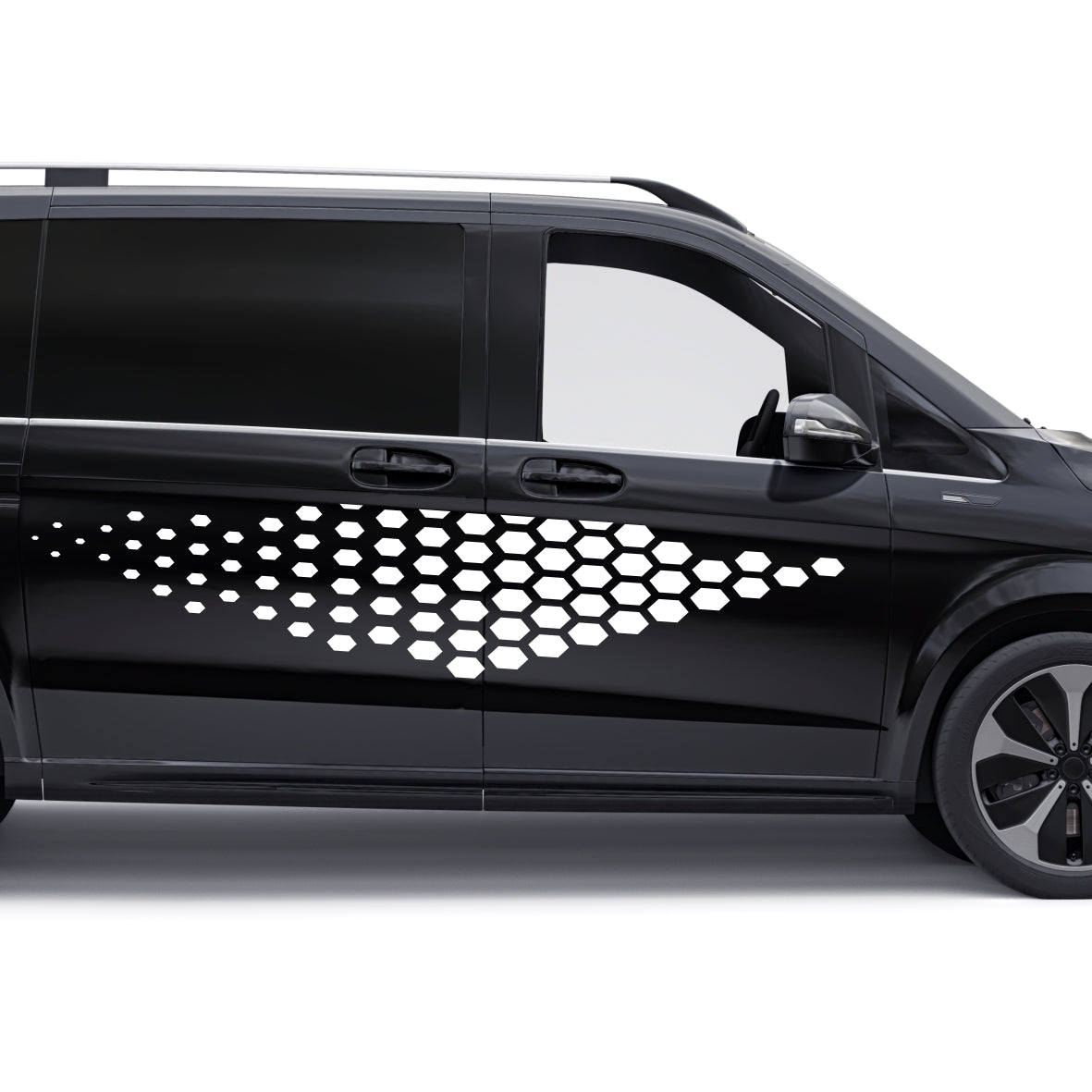 Kit Golf TCR Honeycomb Both Sides Vinyl Decal Sticker Geometric Graphics. Universal compatible model Auto Racing Side Vehicle Stripes