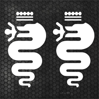 Set 2 Pcs HQ Car Hood and Sides Cover Stickers