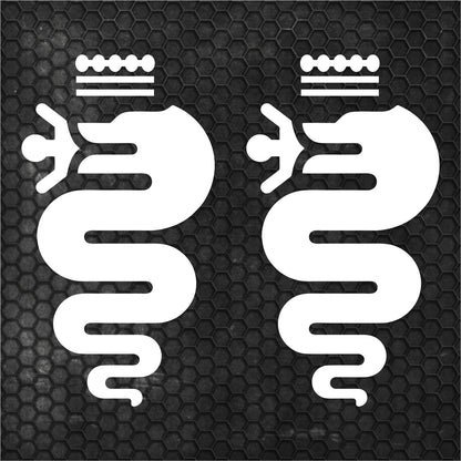 Set 2 Pcs HQ Car Hood and Sides Cover Stickers DIY Auto Vinyl Decals For Alfa Romeo Graphics MiTo Giulia Giulietta Car Tuning Accessories