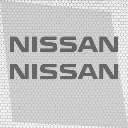 Set 2 Pcs Nissan Logo Decal Sticker Sport Racing Stripes Emblem Graphic | Nissan Cut Emblem logo Vehicle Sticker, Vinyl Car Decal Both Sides