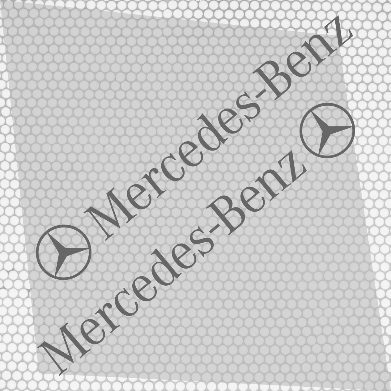 Set Mercedes Logo Decal Sticker Sport Racing Stripes Emblem | Mercedes Cut Emblem Graphic Vehicle Sticker, Vinyl Car Decal Both Sides