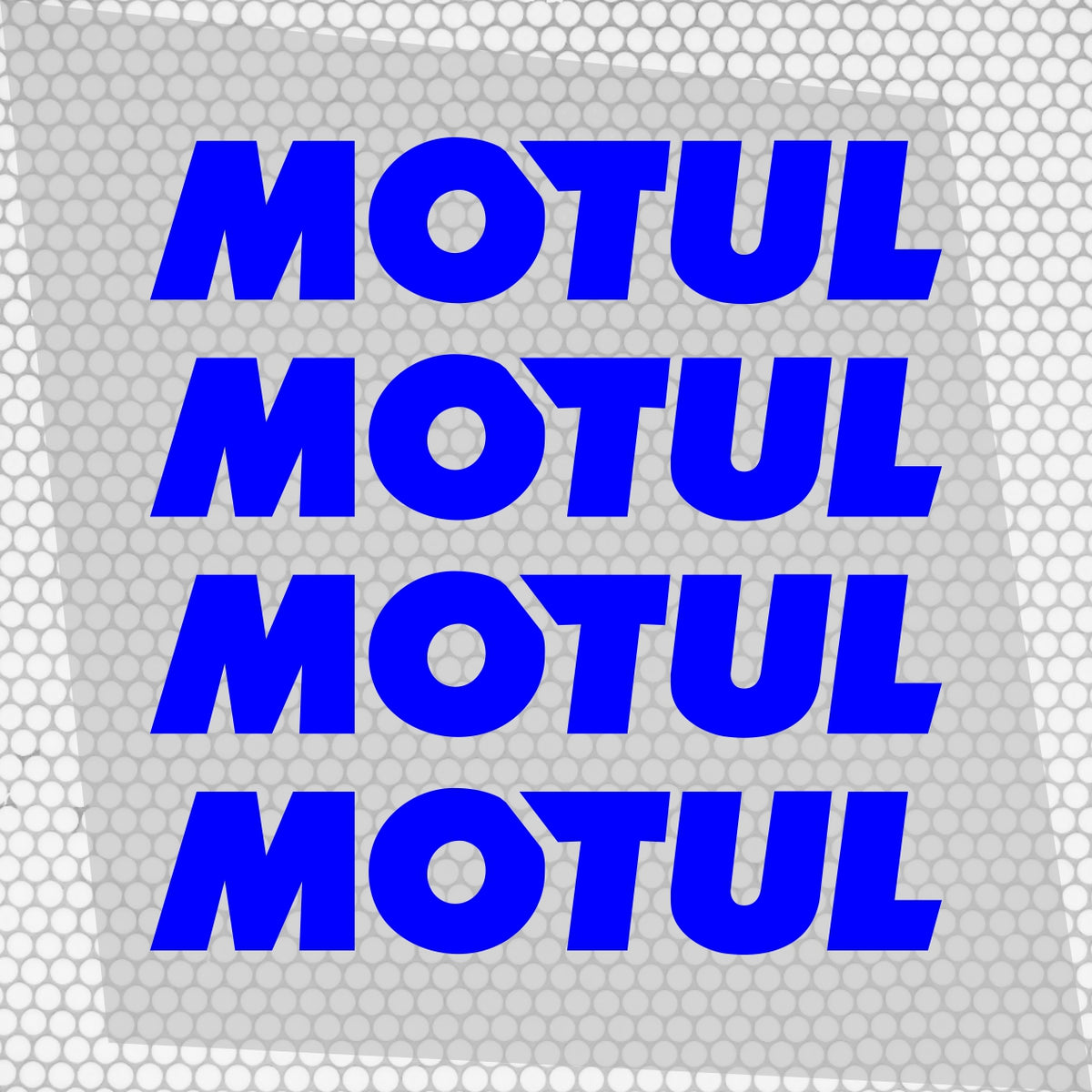 Set 4 Pcs Motul Oil Sponsor Emblem Graphic Stickers