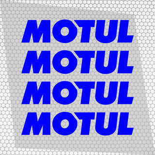 Set 4 Pcs Motul Oil Sponsor Emblem Graphic Stickers
