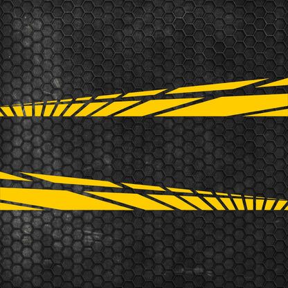 Set 2 Pcs Car Racing Stripes Sport | Motorsport both sides Stripes Graphics Decals | Universal Stripes Decal Kit | Racing Vehicle Stickers