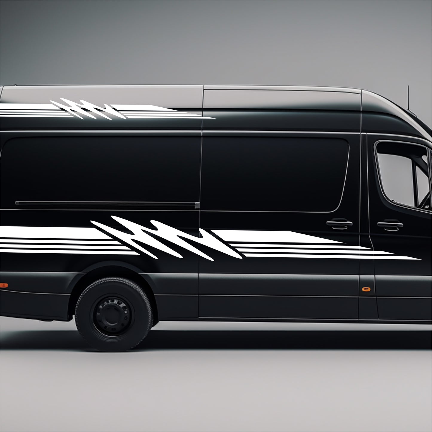 Set 4 Pcs Van Stripes Graphics for Caravan Graphics RV Horsebox Trailer Camper Van Body Decor Vinyl Decals | Motorhome Stripes Adhesive Set