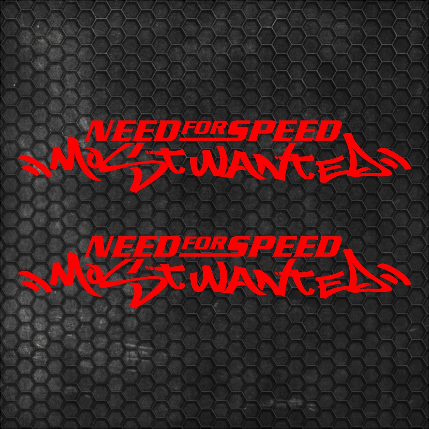 2 Pcs Need For Speed Scratch Graphic Stickers Bumper Window Windshield | Need For Speed Scratch Emblem for Car, Truck SUV Trailer Both Sides