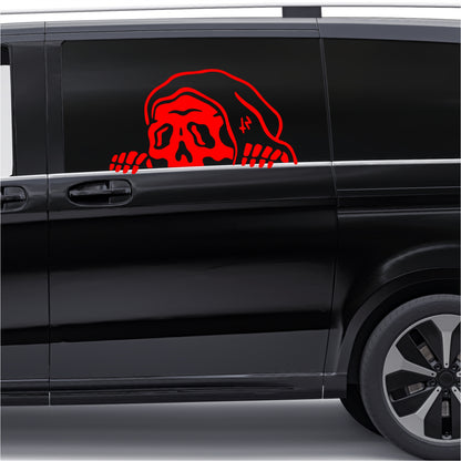 Set 2 Pcs Car Stickers Motive Monsters Blood JDM Decals | Sticker Graphics Both Sides Scary Pattern Wrap Vinyl Decals | Funny Graphics vinyl