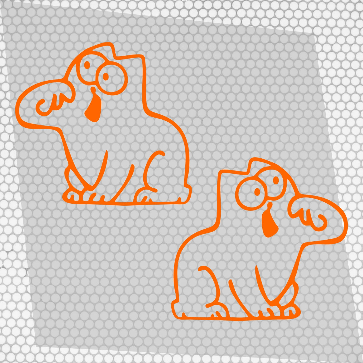 Set 2 Pcs Hungry Cat Simon Sticker car tailgate bowl Vinyl Decals | Funny cat Stickers decor Cover Sticker adhesive Auto | Animal Graphics