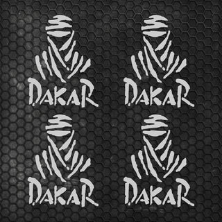 4 Pcs Dakar Sticker Sponsor Vinyl Decal Badge