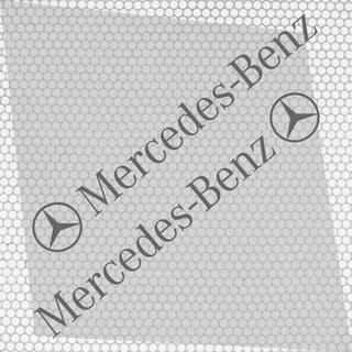 Set Mercedes Logo Decal Sticker Sport Racing Stripes Emblem