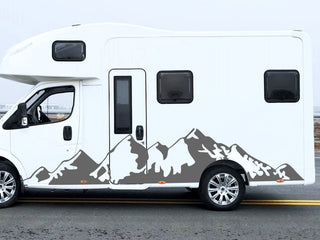 Set Car Van Montains Edition Graphics Both Sides Stripes Decals