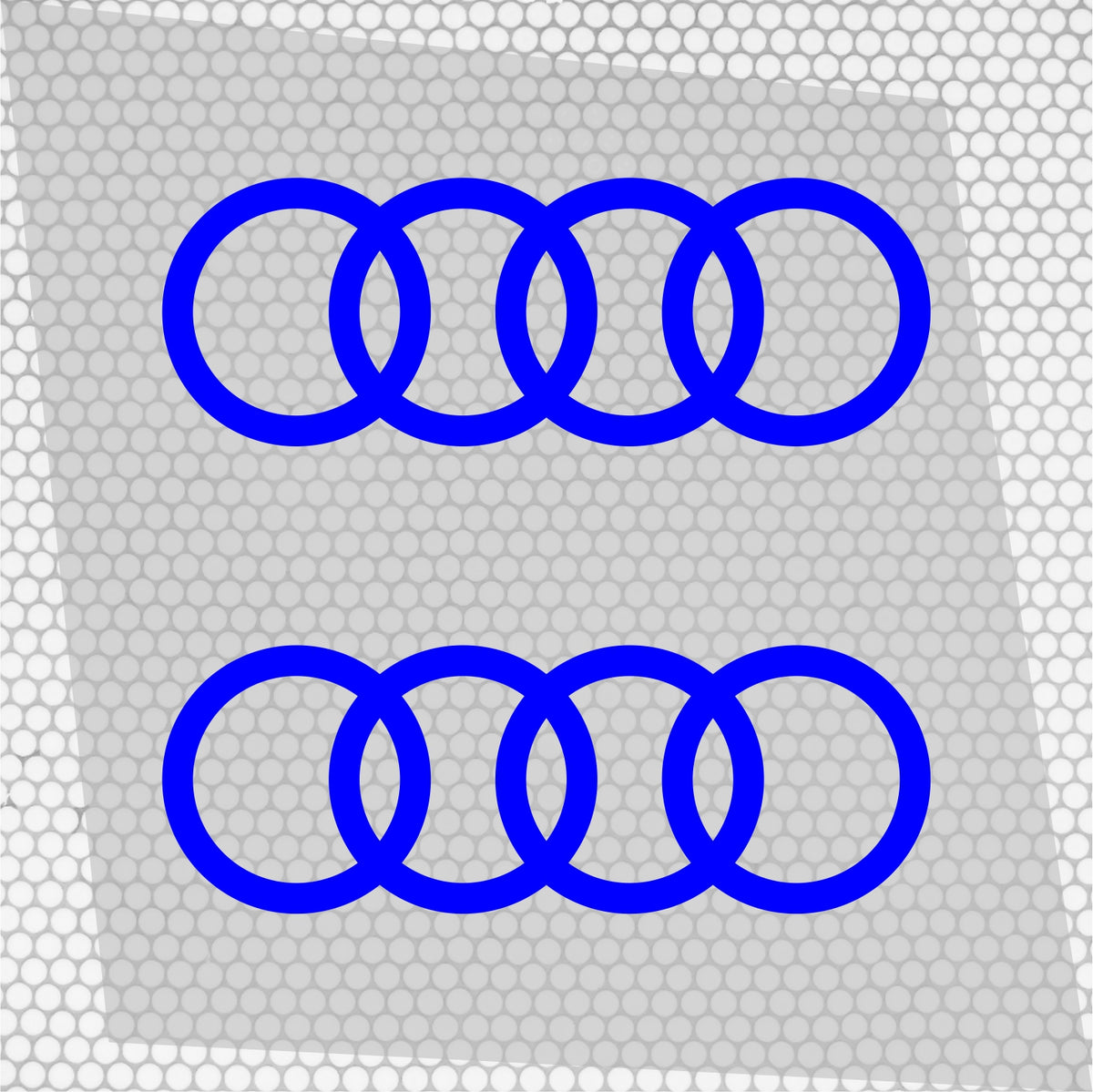 Set 2 Pcs Audi Emblem Graphic Decal Sticker