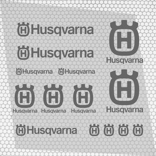 Set 14 Vinyl Racing Motorbike Husqvarna Emblem Sticker Decals