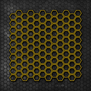 Set 120 Pcs Hexagonal Grid Car Sticker Decal For Honeycomb Style