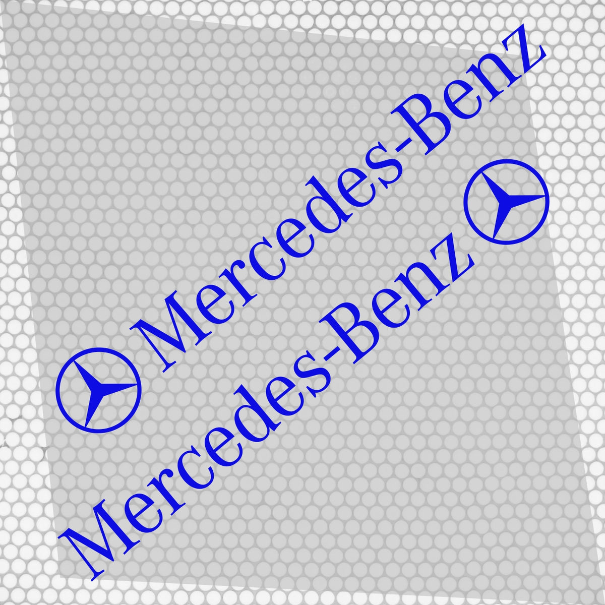 Set Mercedes Logo Decal Sticker Sport Racing Stripes Emblem