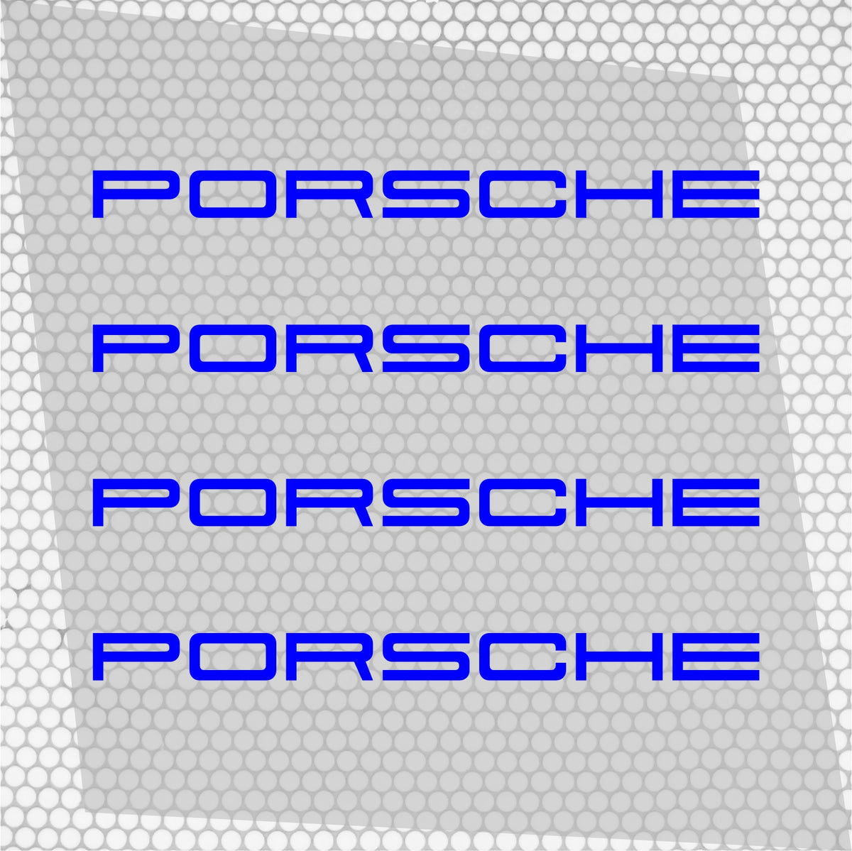 Set 4 Porsche Logo Graphic Vinyl Motorsport Emblem Sticker