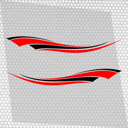 Set 2 Pcs Vehicle Stripes Auto Graphics Car RV Trailer Truck Boat Accent Stripe Both Sides Decals | Van Stripes Sides vinyl Decor adhesives
