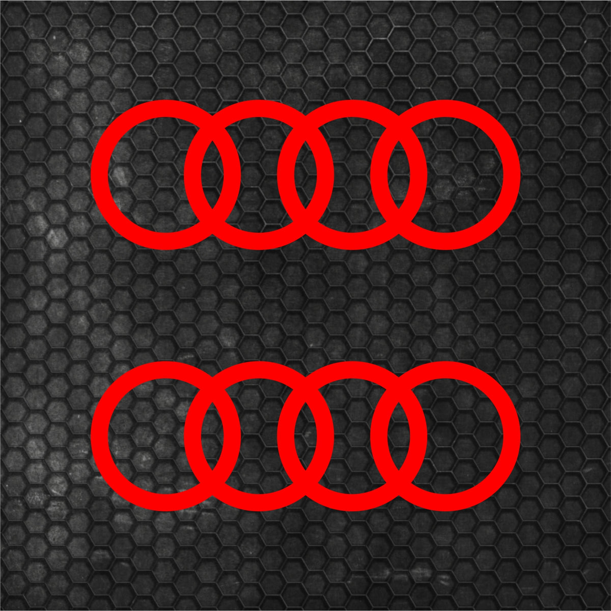 Set 2 Pcs Audi Emblem Graphic Decal Sticker
