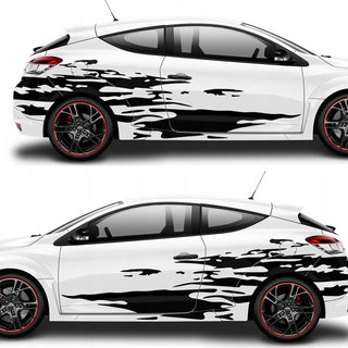 Set 2 Pcs Jerked Grounge Theme Decals Auto Sticker