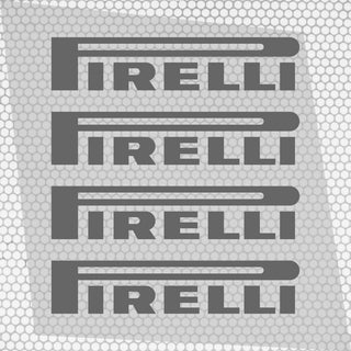 Set 4 Pirelli Tyre Sponsor Vinyl Racing Motorsport Emblem Sticker