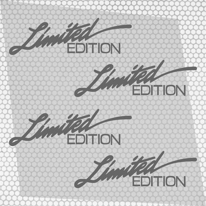 Set 4 Pcs Sport Limited Edition HQ Graphics Cut Stickers vinyl Decals | Limited Edition Car Auto Sticker Motorsport Decal No Background wrap
