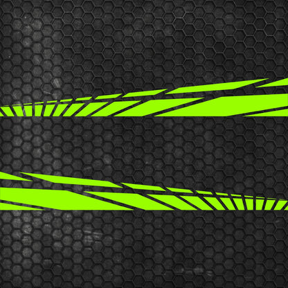 Set 2 Pcs Car Racing Stripes Sport | Motorsport both sides Stripes Graphics Decals | Universal Stripes Decal Kit | Racing Vehicle Stickers