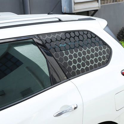 Set 2 Pcs Both Sides Hexagonal Honeycomb Graphic for Vehicle Side Window Sticker | Rear Window Decal, Honeycomb Adhesive Auto Graphics Decor
